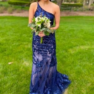 Morilee 48016 Sequined Floral Prom Dress Size 4